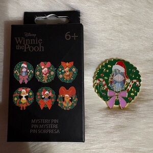 Disney Loungefly Winnie The Pooh Christmas Wreath Pin Eeyore